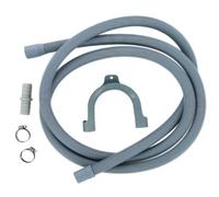 2.5m Universal Drain Hose for Washing Machines/Dishwasher Right Angle End, 9mm / 21mm Connection - Fits Most Brands