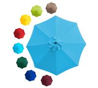 2.5m Waterproof Garden Umbrella Cover - UV-Resistant, 8-Rib Polyester Canopy for Patios, Courtyards, Beaches & Poolside - Ultimate Outdoor Protection