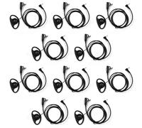 2.5mm 1Pin G-Shape Mic Earpiece 10-Pack Fit Motorola T200 MH230R
