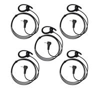 2.5mm 1Pin Listen Only Earpiece Headset Earphone Compatible for Walkie Talkies Ham Transceiver, Radio Speaker Mic Jacks 5 Pack