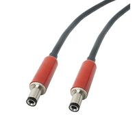 2.5mm DC Patch Lead. Whammy, Line 6, Mesa Boogie, Guitar FX Pedal Power Cable **Red Boots** (75cm, Black)