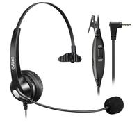 2.5mm Jack Telephone Headset with Noise Cancelling Mic for Cordless Phones | Mono Phone Headset, Work for Gigaset C430A CL660A Panasonic KX-DT521 KX-DT543 Polycom Cisco SPA Grandstream Office Desk Phone