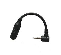 2.5mm Male to 3.5mm Female Headphone Earpiece Jack Adapter Cable with 90 Degree Right Angle Connector Suit for Cordless Phones Panaso nic