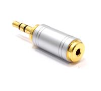 kenable 2.5mm Stereo Socket to 3.5mm Headphone Jack Plug All Metal Adapter