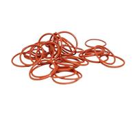 2.5mm Thick CS red VMQ Rubber Soft Ring(OD22xID17-15PCS)