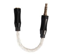 2.5mm to 3.5mm Connector, Female to Male Jack Adapter Gold 5.5in (Silver) | Single Crystal Copper Core Gold Plated Connector Balanced Female Stereo Male Headphone Adapter Cord, High Tear Strength and