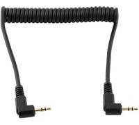 2.5mm to C1 Camera Shutter Release Cable Remote Control Cord Speedlight Flash Trigger Connect Spring Coiled Wire Cord for Canon Rebel T7 T7i T6 T6i