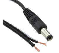 kenable 2.5mm x 5.5mm Male DC Plug to Bare Ended Power Cable 3m