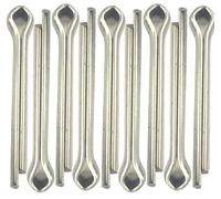 2.5mm x 50mm Split Cotter Pins, Pack of 20 - A4 316 Marine Grade Stainless Steel DIN 94 Locking Pins for Boat, Trailer, Automotive, Engineering & Industrial Use
