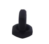 2/5pc Thin Nuts Chamfered Fine Pitch Thread Black M6-M16 For Industrial Use Zinc Plate Carbon Steel Hexagon(Black,M10x1-5Pcs)