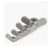 2/5pcs 304 Stainless Steel Special-shaped Hand Screw Nut Big Ear Butterfly Nut Screw Ingot Screw Cap M4 M5 M6 M8 M10-M20(5pcs,M4)