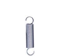 2/5Pcs 304 Stainless Steel Tension Spring Wire Dia 1mm S Hook Cylindroid Helical Pullback Extension Spring OD 6mm 7mm 8mm(5pcs 70mm,7mm)
