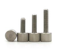 2/5pcs 304 Stainless Steel Thumb Screws M2 M2.5 M3 M4 M5 M6 M8 knurled Head Thumb Bolt,Machinery,Tool Round Adjustment Hand Screw(4mm,M3 (5pcs))