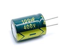 2-5Pcs 400V100UF Aluminum Electrolytic Capacitor Size 18 * 25 100uf400v 400v100uf(2PCS)