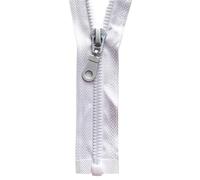 2/5PCS 5# Detachable Resin Zipper Opening Automatic Locking Plastic for Sewing Suit Zips for Sewing(White,50cm)