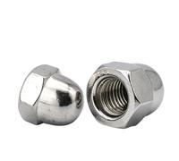 2/5pcs Acorn Cap Nut Metric Fine Thread M8 M10 M12 M14 M16 Stainless Steel Hexagon Dome Cap Nut Blind Nuts (Size : M10x1.0 5pcs)