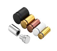 2-5pcs Advertising Screws Black Stainless Steel Sign Standoff Screw Glass Fasteners Mirror Nails Billboard Fixing Hardware(Black,16x30 3pcs)