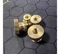 2-5pcs Brass Step Thumb Nut Knurled Hand Copper Tighten Nut M3 M4 M5 M6 m8 brass(M6 5pcs)