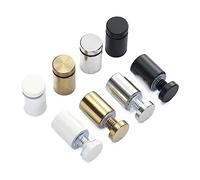 2-5pcs Diameter 12mm 16mm 19mm Advertising Screws Black Stainless Steel Sign Standoff Screw Glass Fasteners Mirror Nails(Black,16x30 3pcs)