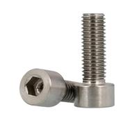2-5PCS DIN912 Titanium Hex Socket Screw M1.6 M2 .5 M3 M4 M5 M6 M8 Gr2 Titanium Cap Head(6mm,M1.6 5PCS)