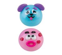 2/5Pcs Dog Face Squeeze Toy, Moldable Slow-Rise Cartoon Stress Ball, Funny Expression Anxiety Reliever for Home, Office & Desk Relaxation F