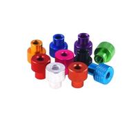 2-5pcs/lot M3 M4 M5 M6 M8 Colourful Aluminum Frame Hand Tighten Flange Nut Step Knurled Thumb Nut(Black,M8 2pcs)