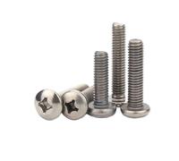 2/5Pcs M1 M1.2 M1.4 M1.6 M2 M2.5 M3 M4 M5 M6 M8 TA2 Pure Titanium Cross Round Pan Head Screw Bolt(20mm,5Pcs M5)