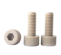 2/5Pcs M2 .5 M3 M4 M5 M6 DIN912 High-strength-temperature Resistant Hexagon Hex Socket Knurled Cap Head Allen Screw Bolt For Home, Electronic, Machine(2pcs M6x40)