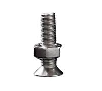 2-5pcs M2 .5 M3 M4 M5 M6 M8 304 Steel Slotted Flat Head Countersunk Screws Nuts Combination Set(25mm,M2.5-30set)