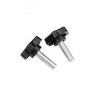 2/5pcs M3 M4 M5 M6 M8 M10 10mm To 60mm Star Plum Bakelite Hand Tighten Thumb Screw Knob Tightening Screw Bolts(X50mm,M10 2PCS)