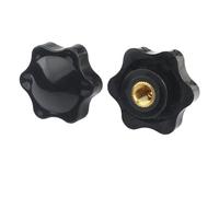 2-5pcs M4 - M16 Bakelite Hand Knob Head Thumb Nut - Durable Plastic Star Handle Nuts for Machine Screws(Blind hole M8x38mm 3Pcs)