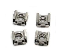 2-5pcs M4 M5 M6 M8 M10 A2-70 304 Stainless Steel Square Clip Floating Cage Nut(M6 5pcs)
