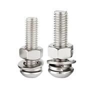 2/5PCS M8 M10 Hex Socket Button Head Screw And Nut With 304 Stainless Steel Allen Round Head Bolt Nut Kit(40mm,M8 5sets)