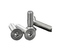 2/5pcs M8 M10 Stainless Steel Hex Socket Countersunk Flat Head Screw Allen Bolts DIN7991(75mm,M10 2pcs)