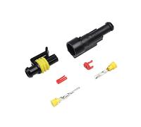 2-5sets Kit 2 pin 1/2/3/4/5/6 pins Way AMP Super seal Waterproof Electrical Wire Connector Plug Compatible With car waterproof connector(1p,WIRE HARNESS_5 SETS)