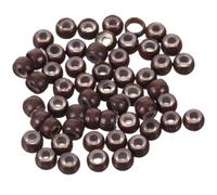 2.5x1.5mm Silicone Hair Extension Rings Brown 1 Box for Braiding | Easy to Operate, Safe, Practical, for Party Styling and Daily Life Use