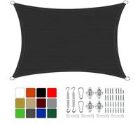 2.5x4m UV Protection Weather Resistant Breathable Ripstop Shade Sail for Patio Balcony Pool - Various Sizes & Colors Available Outdoor Canopy