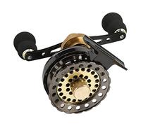 2.6:1 Right Hand Fishing Reel, Full Metal Raft Wheel for Ice Fishing, CNC Double Color Wire Cup with EVA Anti Slip Handle, High Performance Fishing Gear for Raft, Bridge and Outdoo