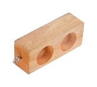 2/6 Holes Friction Blocks with Hook Physics Teaching Tool Physical & Mechanical Experimental Equipment Double Hole Wood Block with Hook