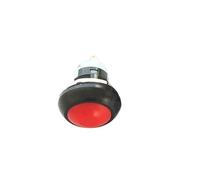 2/6 PCS,Round Push Button Switch,PBS-33A Self-Locking/33B Self-reset,2Pin,12mm,3A 250VAC/1A 125VAC(Red 33B,6pcs)