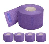 2.6" X 14" Disposables Paper Barber Neck Strips 5 Rolls Professional Stretchy Paper Neck Band For Salon Haircut Styling Barber Accessories