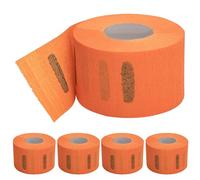 2.6" X 14" Disposables Paper Barber Neck Strips 5 Rolls Professional Stretchy Paper Neck Band For Salon Haircut Styling