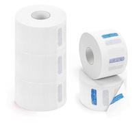 2.6" X 14" Disposables Paper Barber Neck Strips 5 Rolls Professional Stretchy Paper Neck Band For Salon Haircut Styling