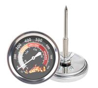 2.64 inch Charcoal Grill Smoker Temperature Gauge, BBQ Thermometer for Grill, Replacement for Smoker Wood Charcoal Thermometer, Heat Indicator for BBQ Accessories