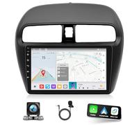 2+64G Android 14 Car Radio 2 DIN for Mitsubishi Mirage 2012-2019 Radio Upgrade, 9 Inch HD Touchscreen Radio for Mitsubishi Mirage Spacestar Attrage Carplay with Rear View Camera Bluetooth WiFi GPS RDS
