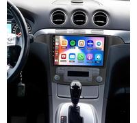 2+64G Android 14 Car Stereo Radio Upgrade for Ford S-Max 2007-2015 w/Wireless Carplay Android Auto 9" Touch Screen Double Din Car Radio Receiver Bluetooth GPS Sat Navi WiFi FM SWC Backup Camera