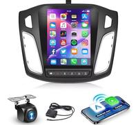 2+64G Android 15 Car Stereo for Ford Focus 2012 2013 2014 215 2016 2017 2018 with CarPlay Android Auto 9.7in Screen Car Radio Player w/GPS Sat Nav WiFi Bluetooth FM/RDS SWC Mirror Link Camera