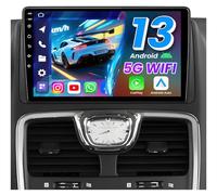 2+64G Car Radio for Dodge Grand Caravan Chrysler Town & Country 2011-2016: 9" Touchscreen 1280 * 800 Stereo Wireless CarPlay Android Auto GPS Navigation/Backup Camera/FM/RDS/SWC