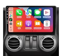 2+64G Car Radio for Jeep Wrangler JK 2007-2018 Dodge Ram 1500 2500 2009-2012,10 Inch Android 13 Touch screen Head Unit with Wireless CarPlay & Android Auto,GPS Navigation,HD Backup Camera (2Ram 64Rom)