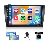 2+64GB Car Stereo Radio with Wireless Apple Carplay Android Auto for Mazda 3 2004-2009, 9" Android 13 Touch Screen Car Radio with GPS Navigation HiFi WiFi Bluetooth FM RDS Head Unit